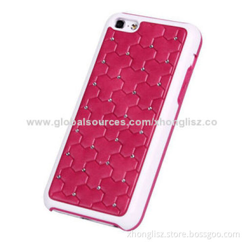 2014 Popular PU Leather PC Case for iPhone 5C, Customized Colors and Logos Available